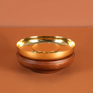 2025 Design arabe haute qualité durable en acier et bois Ramadan décoratif or Date bol de service riz qualité bols produit - Product Image 1