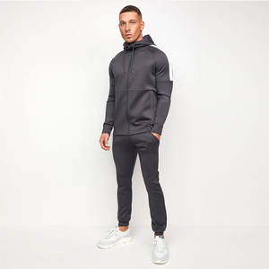 À la mode hiver solide unisexe Streetwear survêtements à capuche OEM personnalisé confortable fermeture éclair vêtements de sport 100% coton respirant - Product Image 2