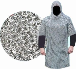 CHAIN MAIL Aluminium Rond Riveté Chain Mail Shirt Chain Mail Armour - Product Image 4