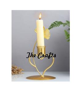 Porte-bougie au design avantageux, fait main en fer noir, pour mariage et décoration intérieure. - Product Image 3