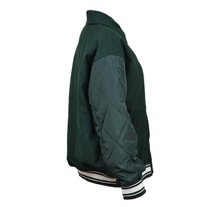 2025 superbe manches en cuir blanc véritable Letterman nouveau hommes Pro Baseball Varsity veste gris et blanc col toutes les tailles - Product Image 3