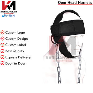 Harnais de cou pour l'haltérophilie 30 "chaîne en acier robuste entraîneur d'exercice de cou renforceur blessure récupération soutien entraînement - Product Image 2