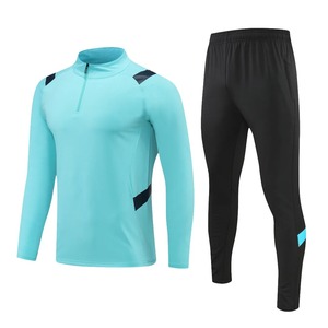 Chándal deportivo Unisex de alta calidad, uniforme de calentamiento de fútbol de baloncesto, conjunto de chaqueta y pantalón con cremallera de entrenamiento elástico - Product Image 5
