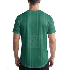 Camiseta Deportiva de Béisbol de 2 Botones para Hombre, Ligera, de Manga Corta, Transpirable, Personalizable con Nombre y Número del Equipo - Product Image 4