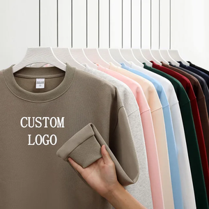 Sweat-shirt à col roulé mi-zippé pour homme personnalisé, polyester/coton, taille plus, épaules tombantes, quart de zip, hiver, uni, teinture unie - Product Image 2