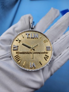 จี้เพชรโมอิสซาไนต์ VVS รุ่นลิมิเต็ดอิดิชั่น ประดับเพชรแบบฮิปฮอป พร้อมจี้เงินแท้ 925 ดีไซน์ทรงกลม ราคาประหยัด - Product Image 5