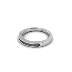 Bague pour femme en argent sterling 925 personnalisée de qualité supérieure Design simple Cadeau de fiançailles à la mode avec placage de résine Usine directe - Product Image 2