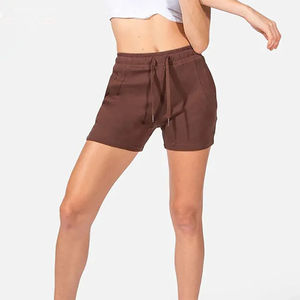 Shorts Deportivos de Verano para Mujer, Estilo Urbano, Transpirables, Cintura Elástica, 100% Algodón, Servicio OEM, Venta al por Mayor, Nuevo Estilo de Moda - Product Image 2