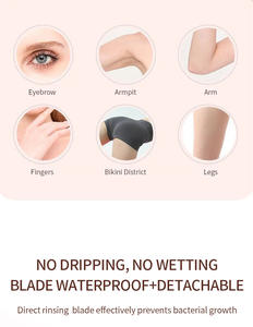 Belleza <span class=keywords><strong>mejor</strong></span> Mini tamaño señora indoloro eléctrico Facial ceja depilación afeitadora para mujer depiladora - Product Image 2