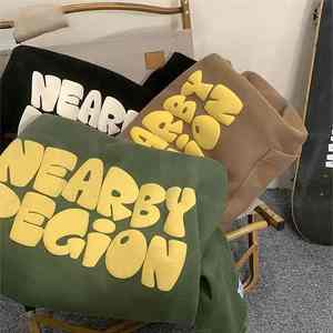 เสื้อมีฮู้ดผ้าฝ้ายอินทรีย์สำหรับผู้ชายและผู้หญิงเสื้อมี3D 100% พิมพ์ลายนูนดีไซน์สำหรับพัฟโอเวอร์ไซส์ - Product Image 2