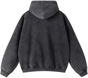 Sweats à capuche surdimensionnés en polaire Sweat à capuche pour homme avec logo personnalisé unisexe en gros d'usine - Product Image 2