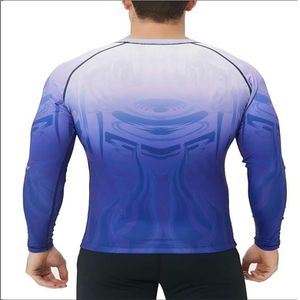 2024 Unisex logotipo personalizado UPF 50 compresión manga larga Rush Guard Surf camisa precios competitivos rápido - Product Image 2