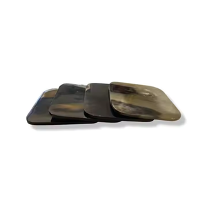 Posavasos de cuerno hechos a mano, decoración de lujo para el hogar, alfombrillas de calidad, almohadillas para café, cerveza, vino, artesanías de media luna - Product Image 1