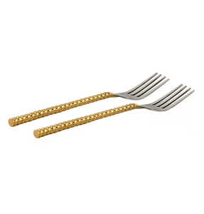 Tenedor de latón, 2 piezas, cubiertos y tenedor de latón, cuchara, mango atractivo, Diseño Artesanal, tenedor de latón a un precio razonable - Product Image 1