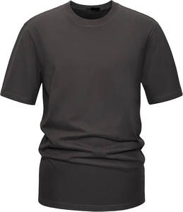 เสื้อยืดคอกลมผู้ชาย ผ้าฝ้าย 100% หนานุ่ม พรีเมียม ผ่านการซักแล้ว ไม่หดตัว - Product Image 1