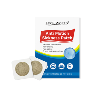 건강 멀미 패치 귀 뒤쪽에 착용하는 경피용 장거리 여행 멀미 패치 (선박 및 비행기용) 식물 추출물 멀미 스티커 - Product Image 2