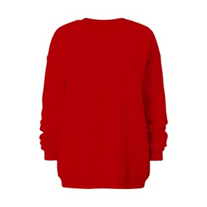 Sweat-shirt pour femme à col montant, coupe ample et oversize, manches longues, en molleton doux, chaud, en coton respirant, pour l'automne/hiver, usage quotidien, devant - Product Image 4