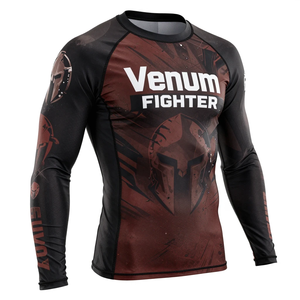 <b>Men's</b> Long Sleeve Color Blocked Rash Guard Quick Dry <b>Compression</b> <b>Shirt</b> Full Sleeve Spandex Polyester Venum Fighter Rash Guard - Product Image 4