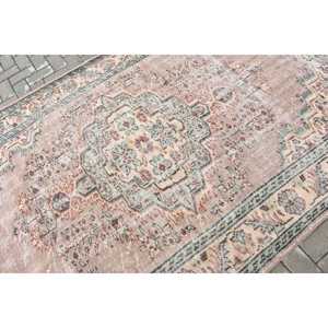 Tapis de 5,2 x 8,5 pieds, tapis turc vintage, tapis à motifs floraux marron - Product Image 5