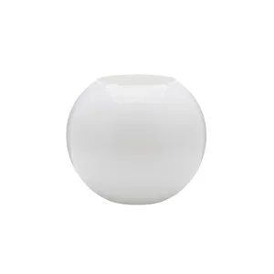 VBW0008WT - Vase en verre blanc en forme de bulle - 8 - Product Image 1