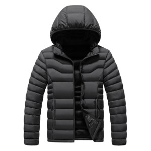 Abrigo de invierno personalizado de alta calidad para hombre, ropa de calle de seguridad con cuello levantado, estampado de diseñador, chaqueta acolchada gruesa cálida con burbujas en la parte delantera - Product Image 5
