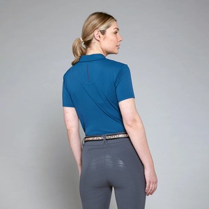 Polos de equitación duraderos personalizados destacados Ropa de equitación Camisa de capa base Top Ligero de secado rápido para mujeres y niños - Product Image 2