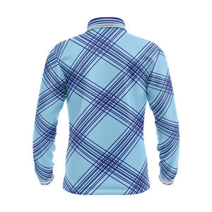 เสื้อโปโลแขนยาวผ้าคอตตอนพิมพ์ลายผ้าไหมโพลีเอสเตอร์กันรอยยับแห้งเร็วป้องกันรอยยับ - Product Image 2