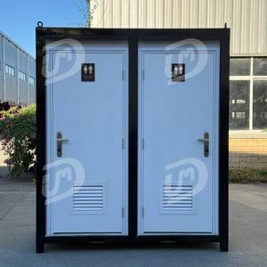 Cabine <span class=keywords><strong>de</strong></span> toilette préfabriquée extérieure, panneau en acier épais, <span class=keywords><strong>WC</strong></span> mobile pour chantiers <span class=keywords><strong>de</strong></span> construction - Product Image 5
