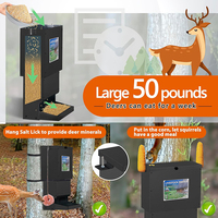 JH-Mech à usage intensif 50 lb. Kit de mangeoire à maïs pour cerf de route enduit de poudre Texas Hunter Green Finish Deer Feeder