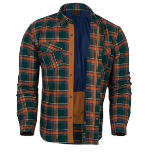 CE Certified Motorcycle <b>Flannel</b> Shirt Aramid Lined Armored Waterproof Windproof Quick Dry Breathable Riding <b>Jacket</b> for Men OEM - Product Image 1