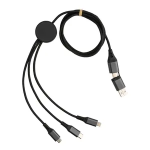 Cable Ecológico 6 en 1 Reciclado RCS, Gestión de Cables y Accesorios Sostenibles - Product Image 1