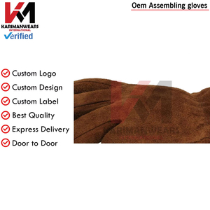 ถุงมือหนังวัวแท้จากโรงงานสำหรับงานเชื่อมและงานยกของ ถุงมือหนังขายส่งสำหรับงานคลังสินค้า จัดส่งรวดเร็ว - Product Image 5