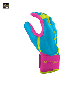 High Quality BRUCE BOLT Style Batting Long Cuffs Gloves for Baseball Premium Cabretta Leather - Product Image 4