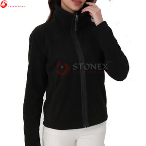 Servicio OEM, Chaqueta de Invierno para Mujer, Manga Larga, Cierre de Cremallera, Tejido Polar Suave, Chaqueta de Forro Polar Ecológico, Cuello Alto con Cremallera - Product Image 1
