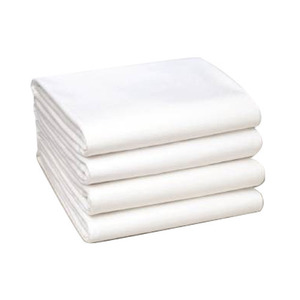 Cao Cấp Bệnh Viện Tấm Ga Giường 69 "X108" Trắng <span class=keywords><strong>Polyester</strong></span> 52% Cotton 48% Tốt Rắn Ánh Sáng Trọng Lượng Vải Tốt Cho Khách Sạn Bệnh Viện Odm - Product Image 5