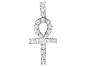 Offre Spéciale Iced Out VVS Clarity Moissanite Pendentif croix en diamant complet pour femmes hommes - Product Image 1