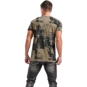 เสื้อยืดเข้ารูปสำหรับผู้ชายเสื้อยืดแขนสั้นผ้าสแปนเด็กซ์ยืดได้ระบายอากาศได้ดีพิมพ์ลายทุกชนิดสำหรับฤดูร้อน - Product Image 3