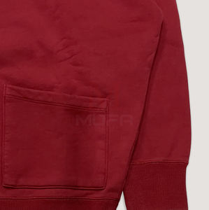 Venta al por mayor de encargo pesado Boxy sudadera de los hombres de todos los colores de invierno Sudadera con capucha 100% de algodón teñido liso con bolsillo patrón sólido - Product Image 4