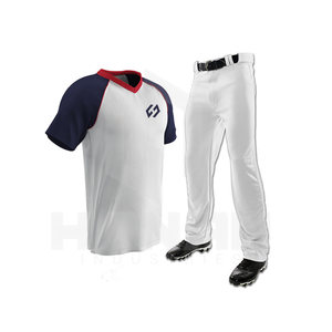 Conjunto de 2 piezas de uniforme de béisbol personalizado de poliéster-Jersey y pantalones de diseño personalizado para equipos o clubes a bajo precio - Product Image 5