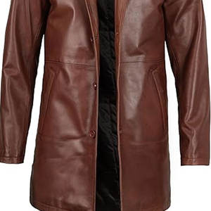 Manteau pour homme de qualité supérieure, fabriqué en cuir véritable, chaud, durable et confortable. - Product Image 4