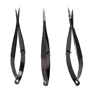 Tijeras de resorte de pestañas Logotipo personalizado Tijeras de pestañas pequeñas Embalaje privado Micro Tijeras de resorte de Hasabi Naqibi Surgical Co - Product Image 4