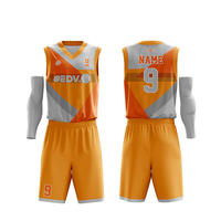 Gran oferta, diseño único, hecho a medida, kit de baloncesto deportivo profesional, camisetas de baloncesto por sublimación