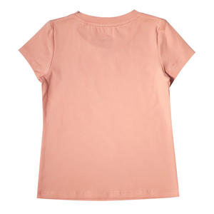 Camiseta con estilo para niña, ropa para niña, buen precio, 100% algodón, estampado rosa - Product Image 2