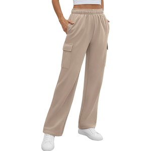 Precio barato Streetwear Diseño Gris Algodón Cargo Pantalones Mujeres Side Utility Pockets Custom Wear Pantalones - Product Image 3