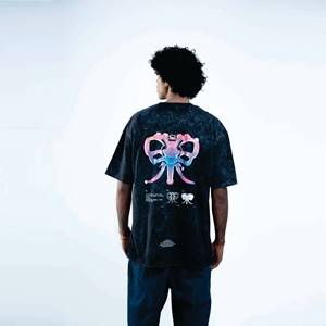 Camisetas de diseñador de algodón 100% de gran tamaño Vantage Wash para hombre, ropa de calle para hombre, ropa de Hip hop para hombre - Product Image 2