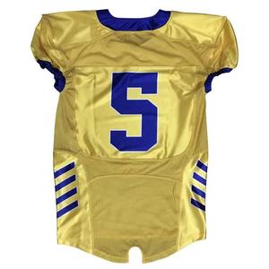 Maillot de football américain OEM personnalisé nouveau style uniforme d'entraînement à manches courtes avec techniques imprimées - Product Image 3