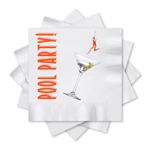 Servilletas impresas personalizadas Servilletas de cóctel personalizadas Premium de 3 capas Medida 5 "x 5" Personalizar con su diseño de logotipo o obra de arte - Product Image 2