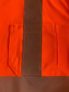 Camiseta de Seguridad Reflectante 100% Poliéster, Personalizable, Cuello Redondo, Manga Larga, Camiseta de Seguridad para Construcción - Product Image 3