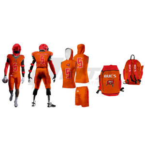 Uniforme de fútbol americano de diseño personalizado de tela suave Uniforme de fútbol americano unisex de alta calidad - Product Image 1