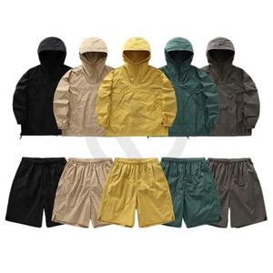 Ensemble coupe-vent court de jogging vierge personnalisé pour hommes 2025 survêtements en nylon de haute qualité et de gros prix très bon marché - Product Image 2